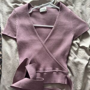 Aritzia Wilfred All Tied Up top